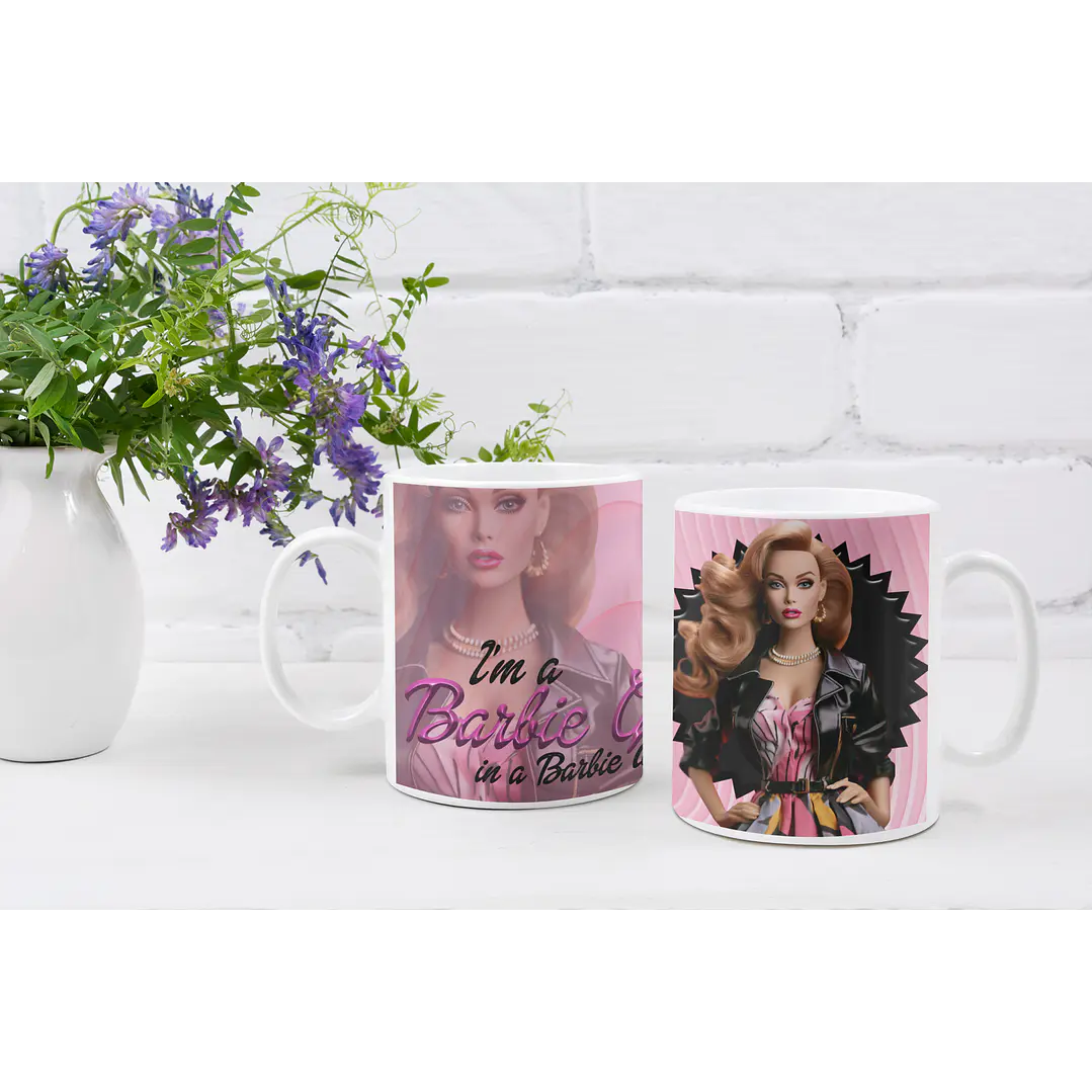 10 Artes Caneca Barbie Arquivos Editável  2