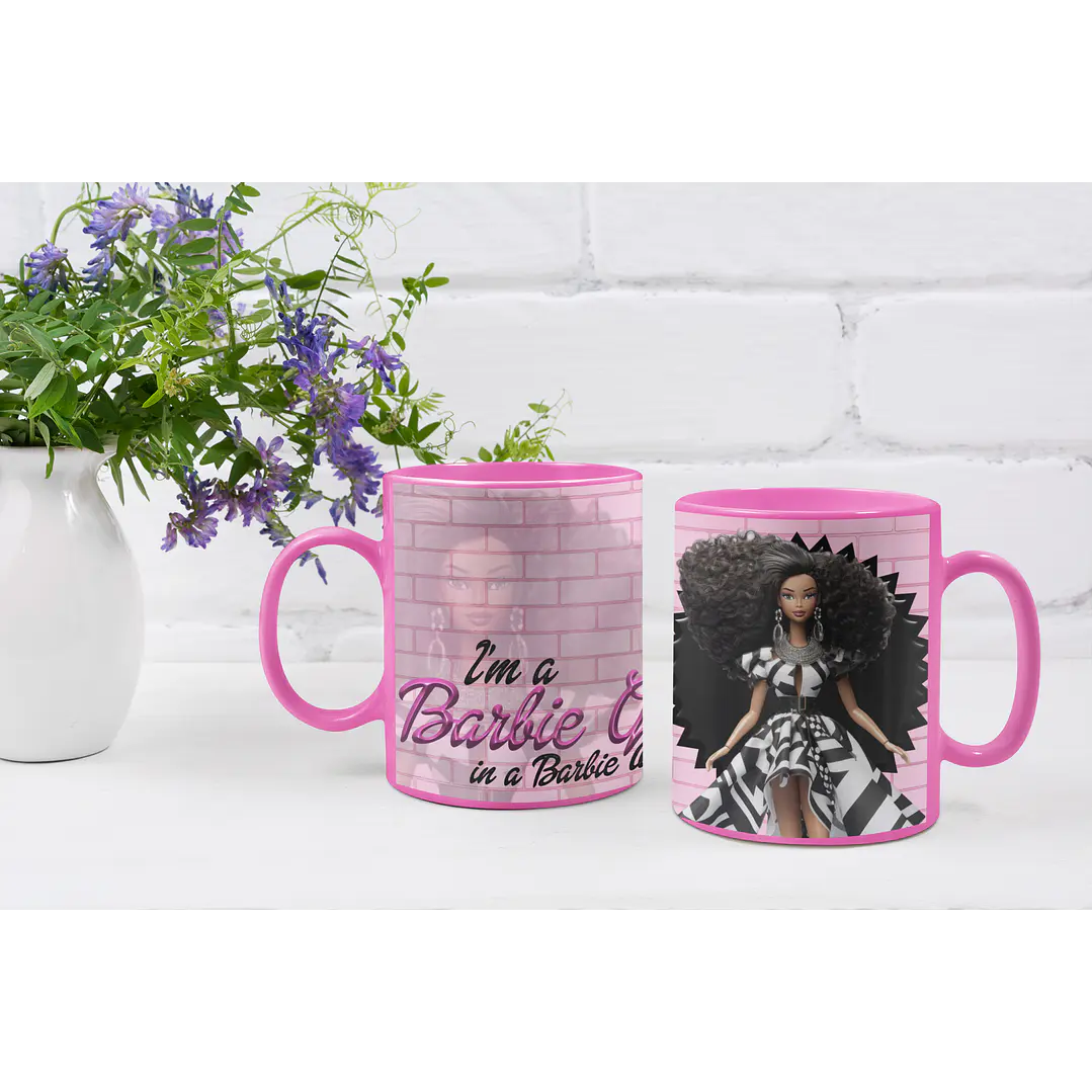 10 Artes Caneca Barbie Arquivos Editável  3
