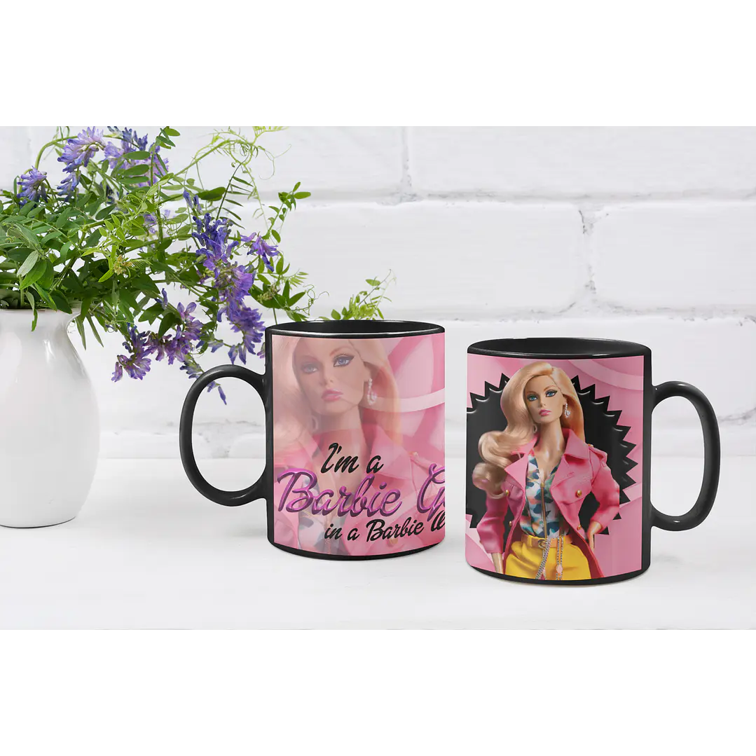 10 Artes Caneca Barbie Arquivos Editável  4