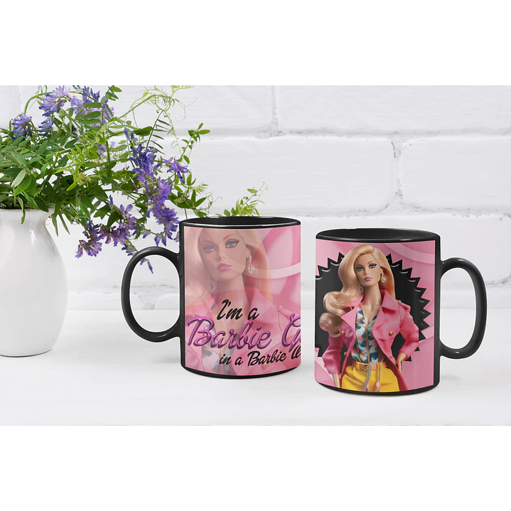 10 Artes Caneca Barbie Arquivos Editável  4