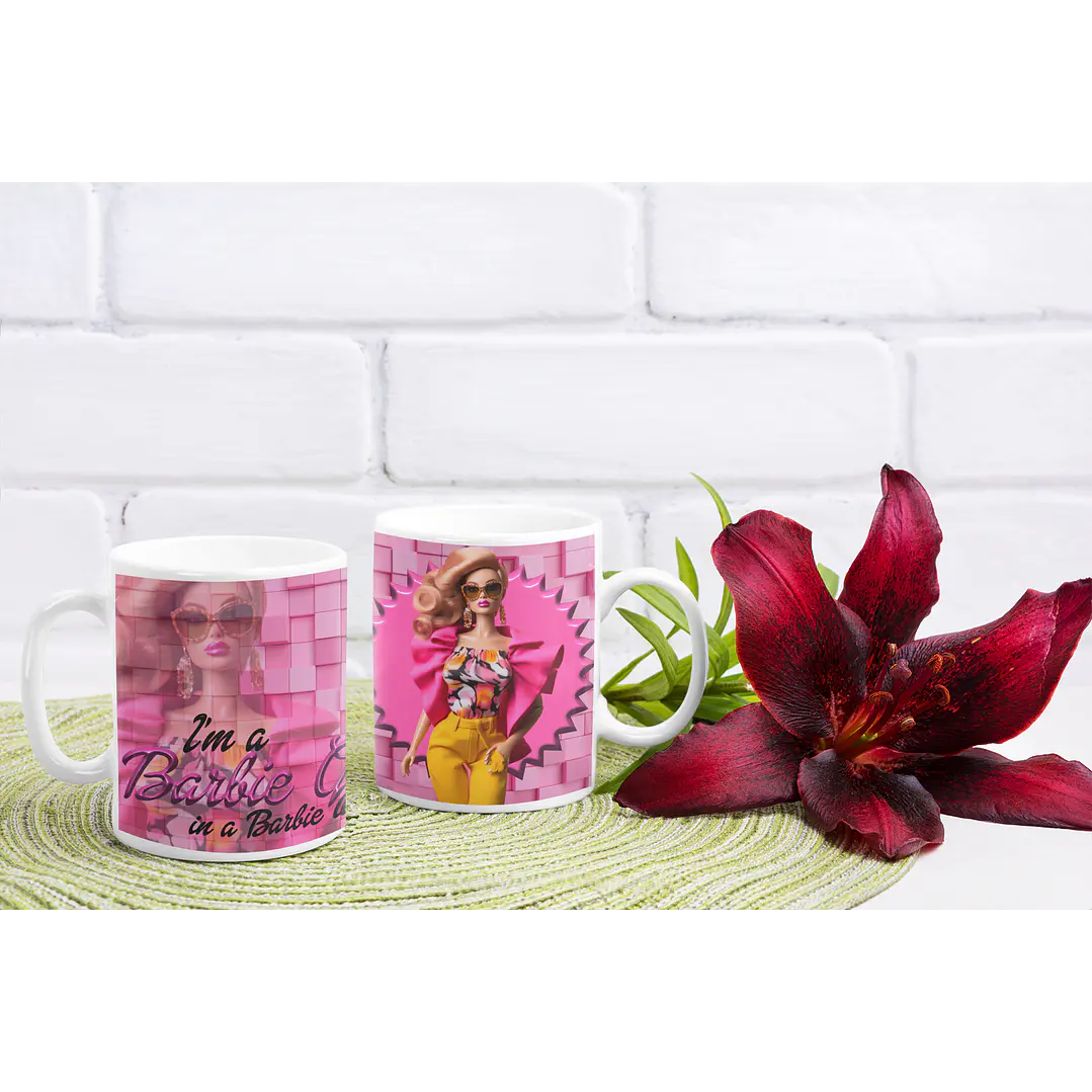10 Artes Caneca Barbie Arquivos Editável  5