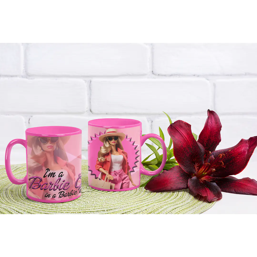 10 Artes Caneca Barbie Arquivos Editável  7