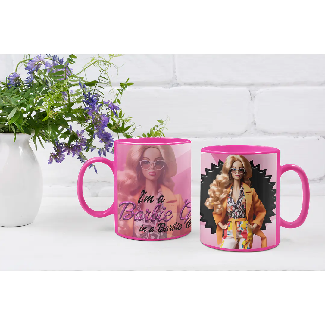 10 Artes Caneca Barbie Arquivos Editável  8