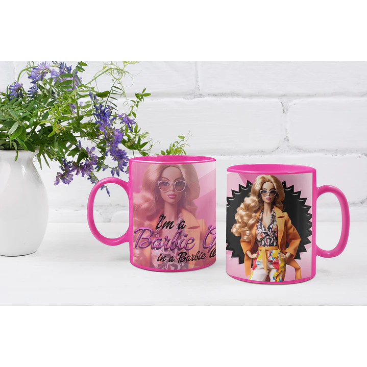 10 Artes Caneca Barbie Arquivos Editável  8