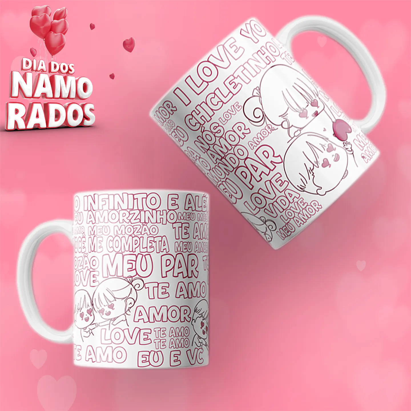 10 Artes Caneca Dia dos Namorados Arquivos em Jpg 10