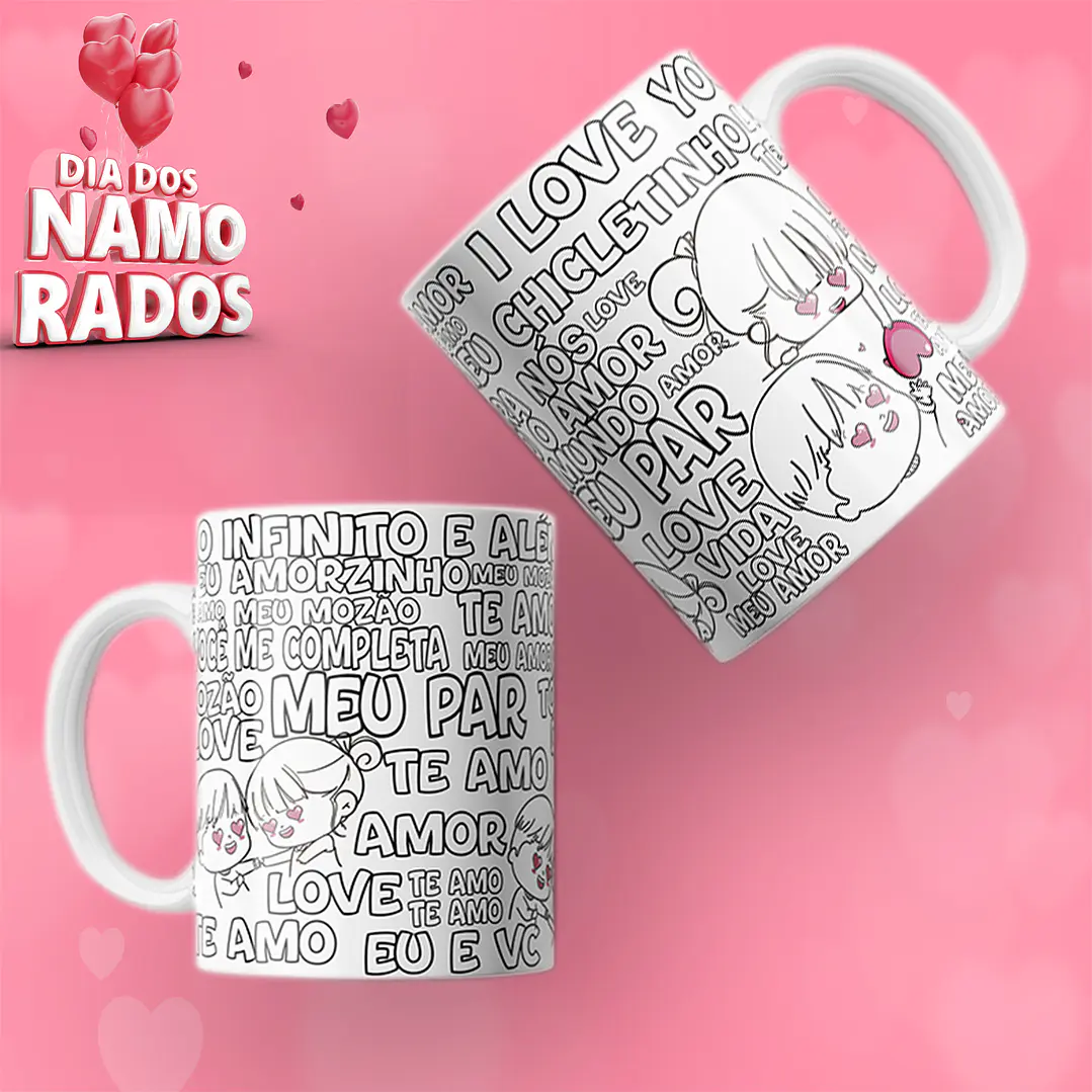 10 Artes Caneca Dia dos Namorados Arquivos em Jpg 11
