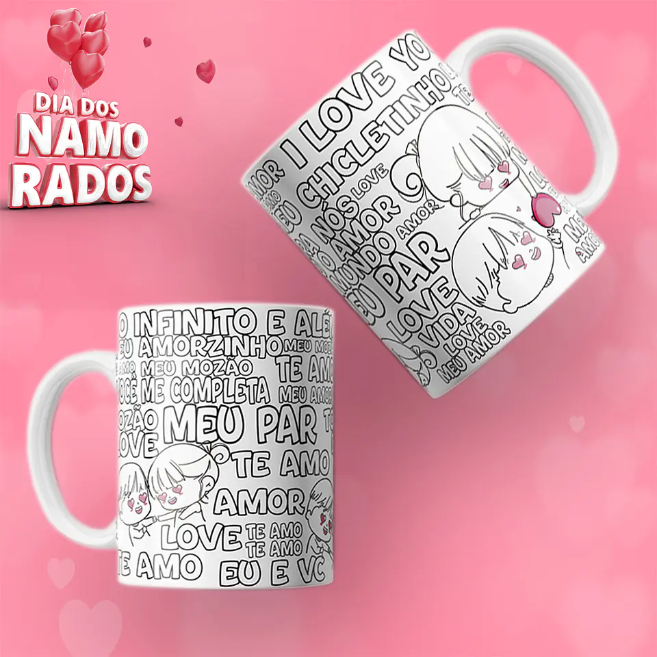 10 Artes Caneca Dia dos Namorados Arquivos em Jpg 11