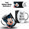 10 Artes Caneca Dia dos Namorados Mickey e Minnie Arquivos Editáveis