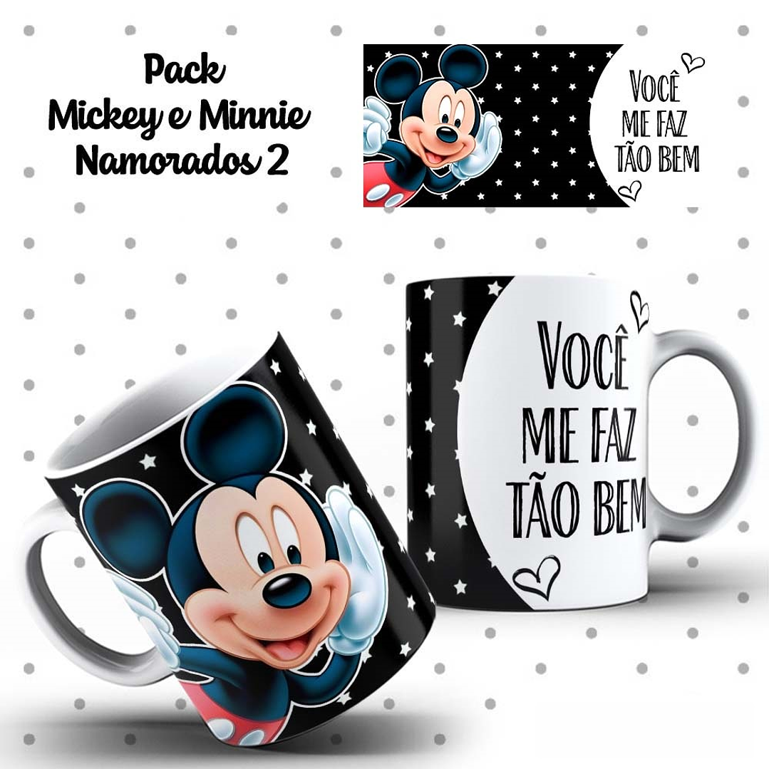10 Artes Caneca Dia dos Namorados Mickey e Minnie Arquivos Editáveis 9