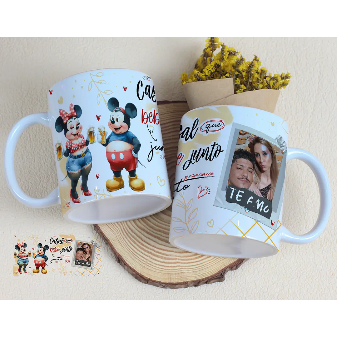 15 Artes Caneca Dia dos Namorados Casal que bebe Junto Arquivos Editável 11