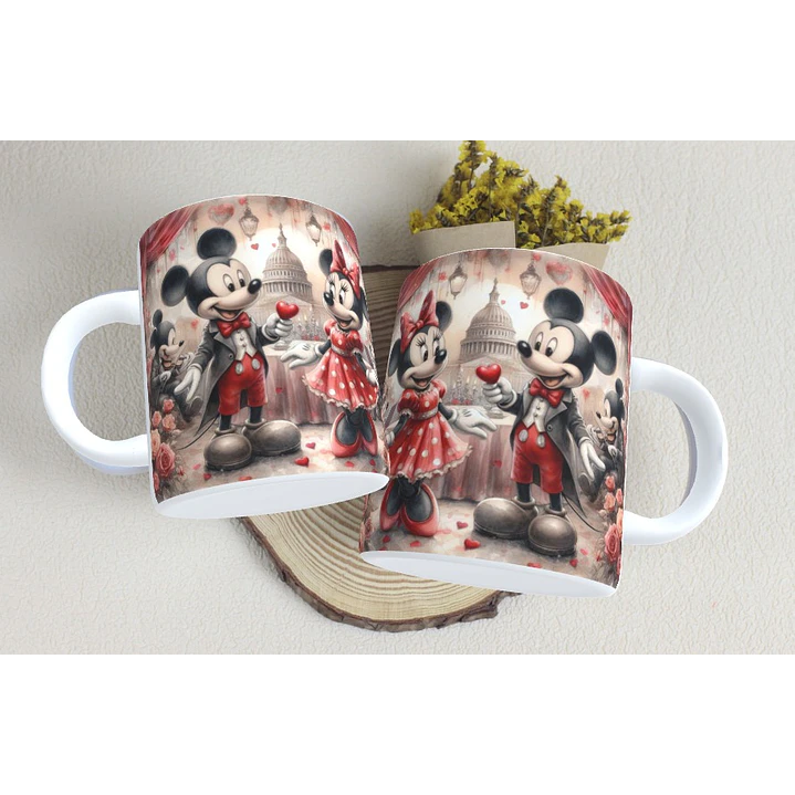 15 Artes Caneca Dia dos Namorados  Mickey e Minnie Arquivos em Jpg 1