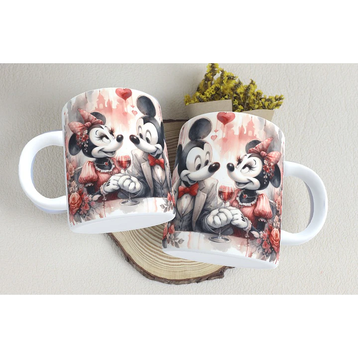 15 Artes Caneca Dia dos Namorados  Mickey e Minnie Arquivos em Jpg 2