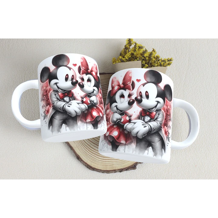 15 Artes Caneca Dia dos Namorados  Mickey e Minnie Arquivos em Jpg 3
