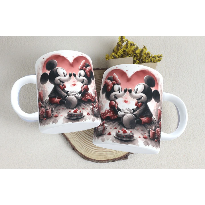 15 Artes Caneca Dia dos Namorados  Mickey e Minnie Arquivos em Jpg 4