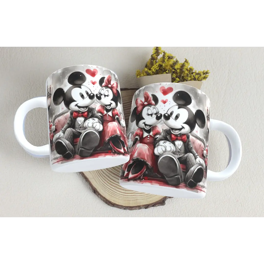 15 Artes Caneca Dia dos Namorados  Mickey e Minnie Arquivos em Jpg 5