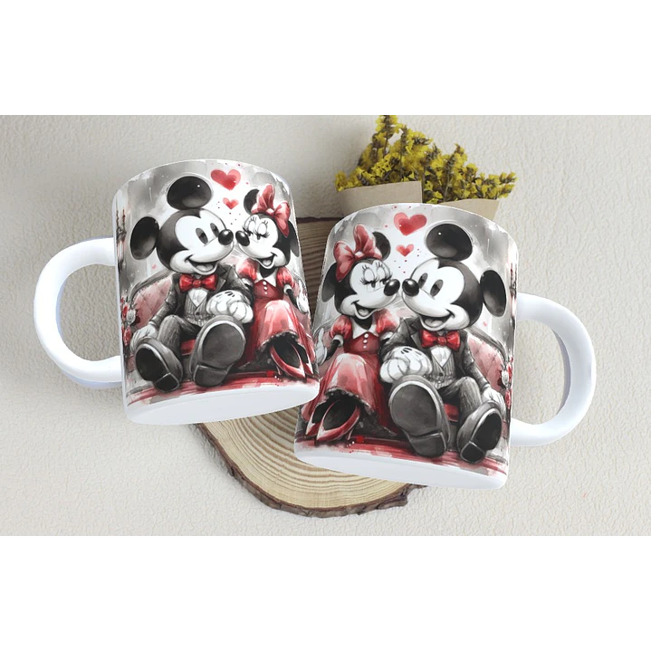 15 Artes Caneca Dia dos Namorados  Mickey e Minnie Arquivos em Jpg 5
