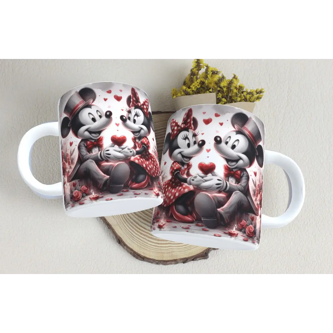 15 Artes Caneca Dia dos Namorados  Mickey e Minnie Arquivos em Jpg 6