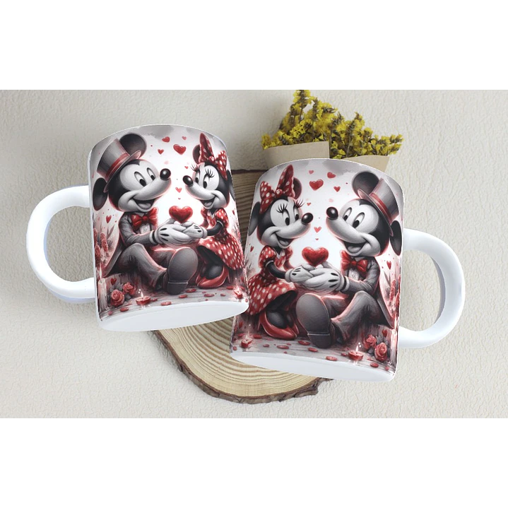 15 Artes Caneca Dia dos Namorados  Mickey e Minnie Arquivos em Jpg 6