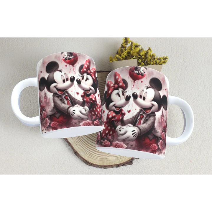 15 Artes Caneca Dia dos Namorados  Mickey e Minnie Arquivos em Jpg 7
