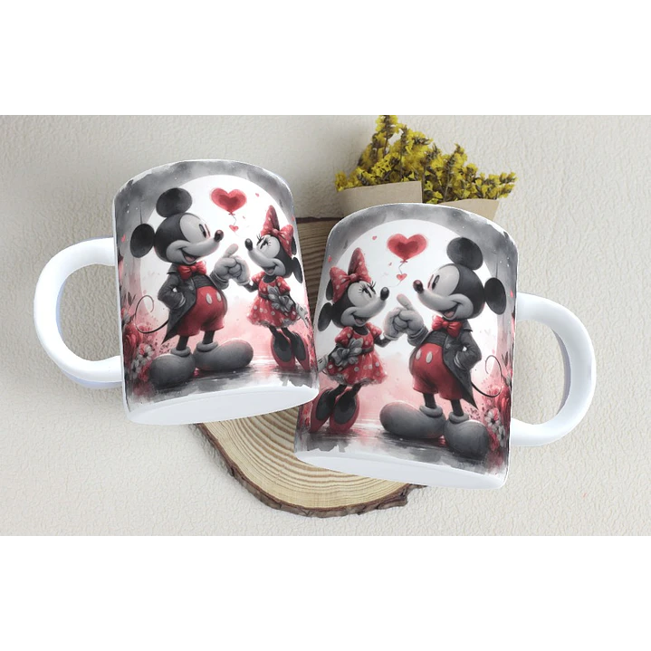 15 Artes Caneca Dia dos Namorados  Mickey e Minnie Arquivos em Jpg 8