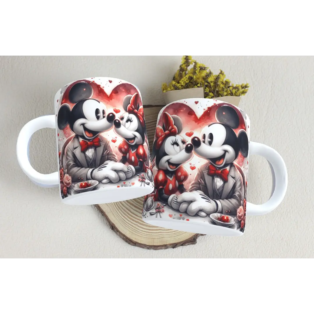 15 Artes Caneca Dia dos Namorados  Mickey e Minnie Arquivos em Jpg 9
