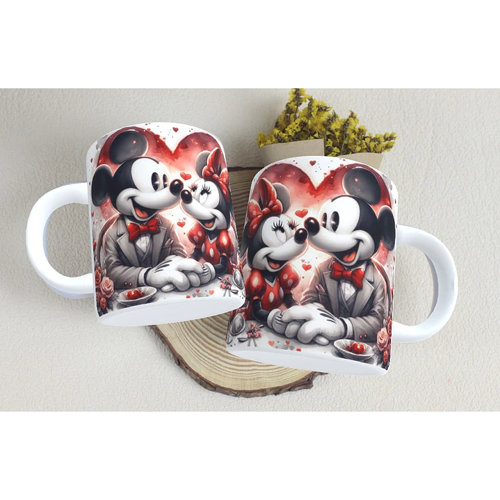 15 Artes Caneca Dia dos Namorados  Mickey e Minnie Arquivos em Jpg 9