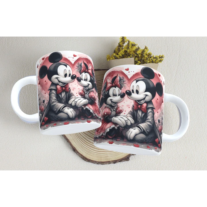 15 Artes Caneca Dia dos Namorados  Mickey e Minnie Arquivos em Jpg 10