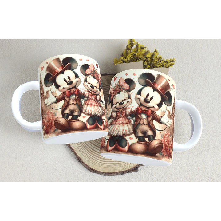 15 Artes Caneca Dia dos Namorados  Mickey e Minnie Arquivos em Jpg 12