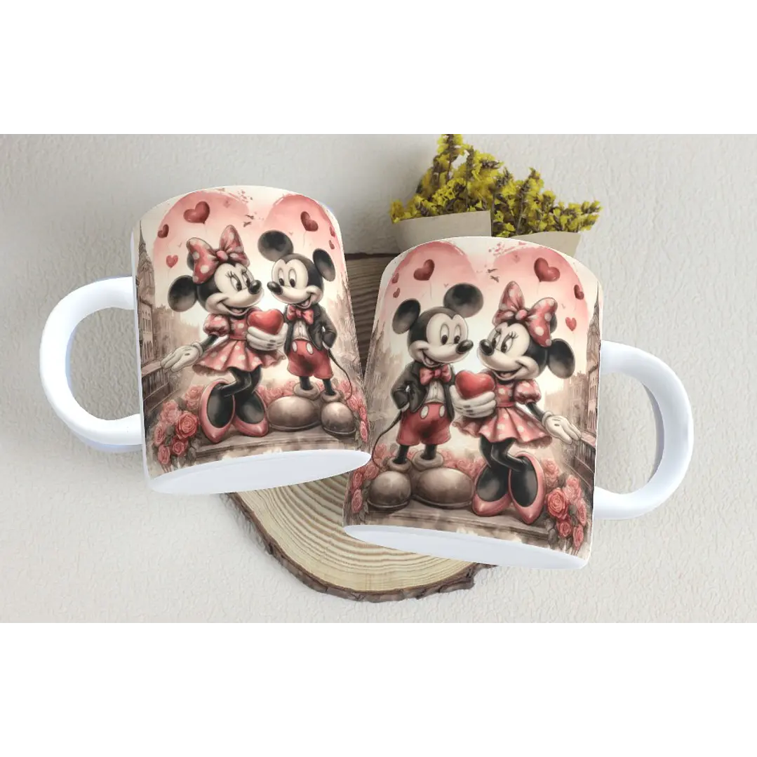 15 Artes Caneca Dia dos Namorados  Mickey e Minnie Arquivos em Jpg 13