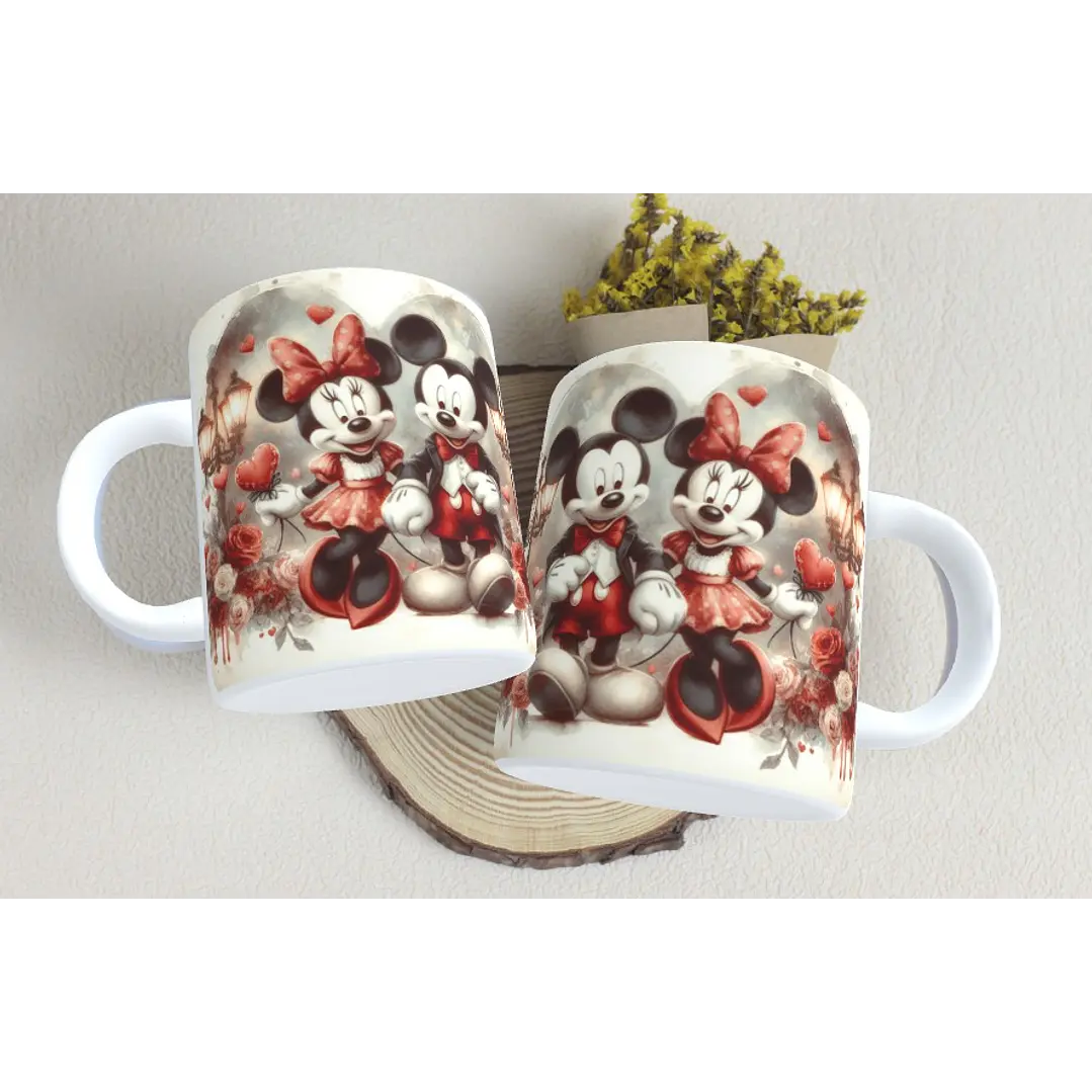 15 Artes Caneca Dia dos Namorados  Mickey e Minnie Arquivos em Jpg 14