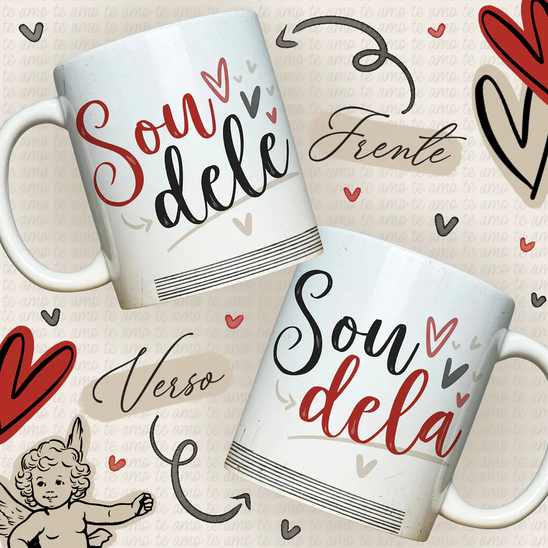 18 Artes Caneca Dia dos Namorados Arquivos em Jpg 3