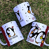 19 Artes Caneca Azulejo e Camisa Dia dos Namorados Pinguins Cute Arquivos Editável