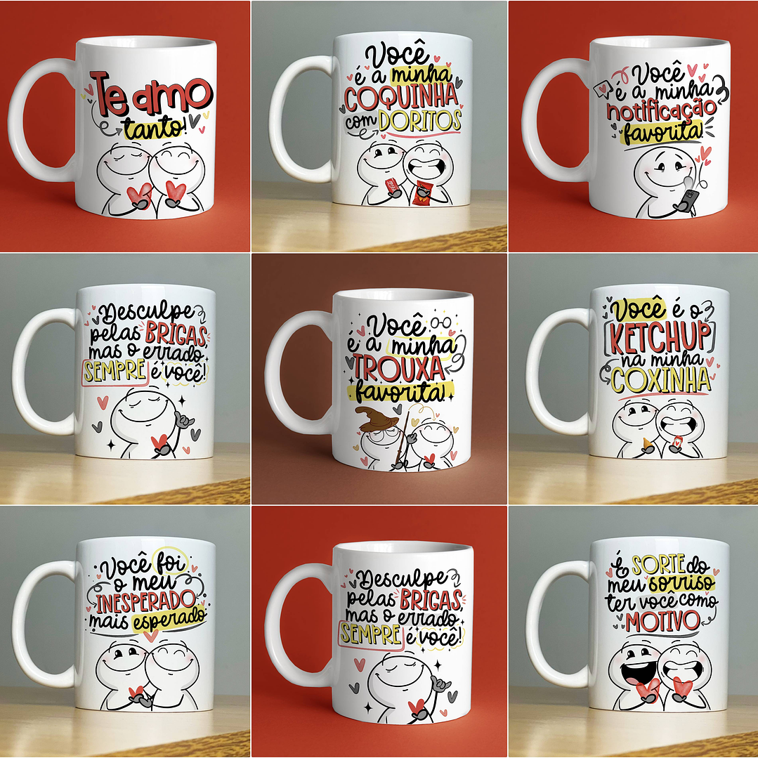 35 Artes para Caneca Dia dos Namorados Arquivo em Jpg  1