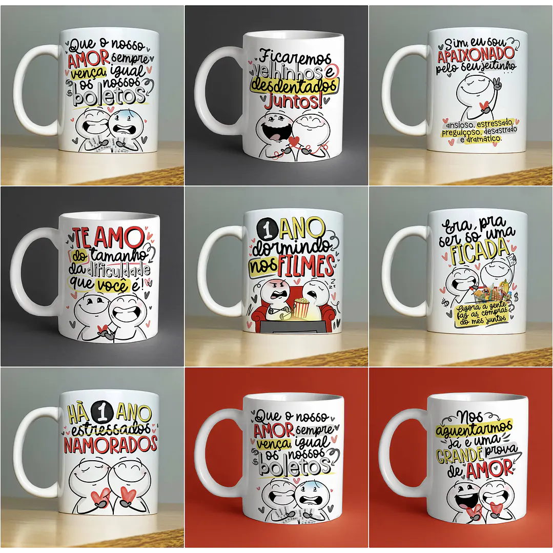 35 Artes para Caneca Dia dos Namorados Arquivo em Jpg  2