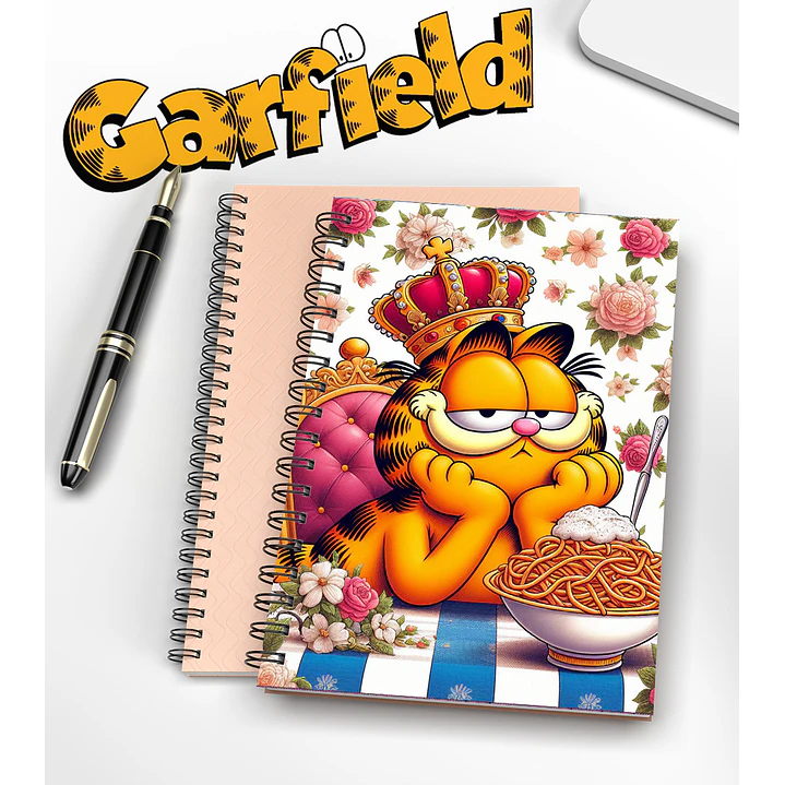 Arte para Capa de Caderno Garfild Sublimação Baixar Grátis 1