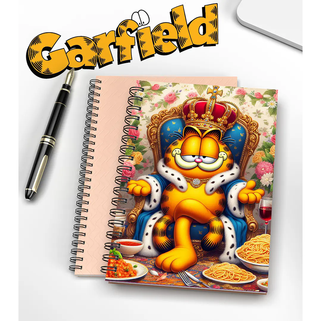 Arte para Capa de Caderno Garfild Sublimação Baixar Grátis 5
