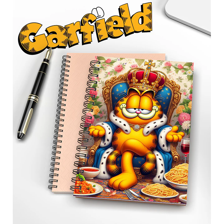 Arte para Capa de Caderno Garfild Sublimação Baixar Grátis 5