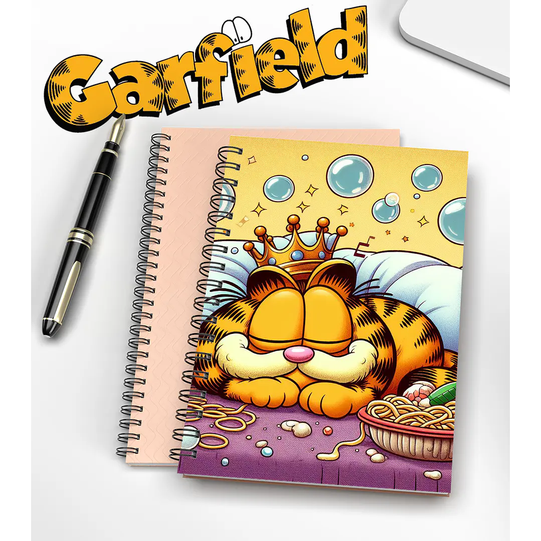 Arte para Capa de Caderno Garfild Sublimação Baixar Grátis 6