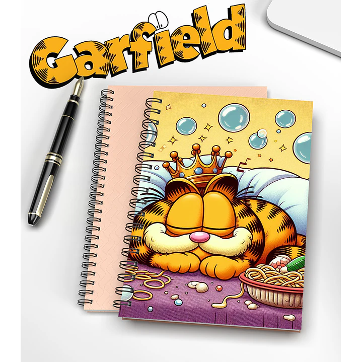 Arte para Capa de Caderno Garfild Sublimação Baixar Grátis 6