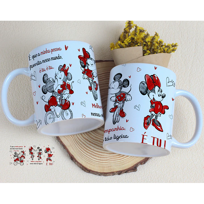 4 Artes para Caneca Dia dos Namorados Musical Arquivo Editável 2