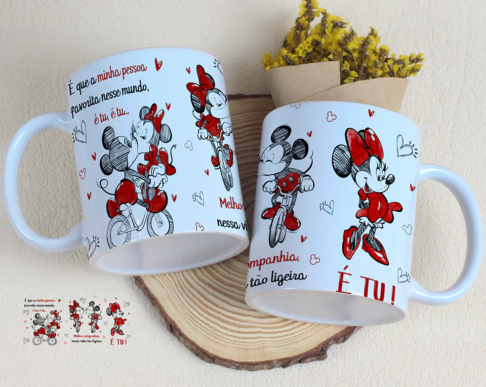 4 Artes para Caneca Dia dos Namorados Musical Arquivo Editável 2