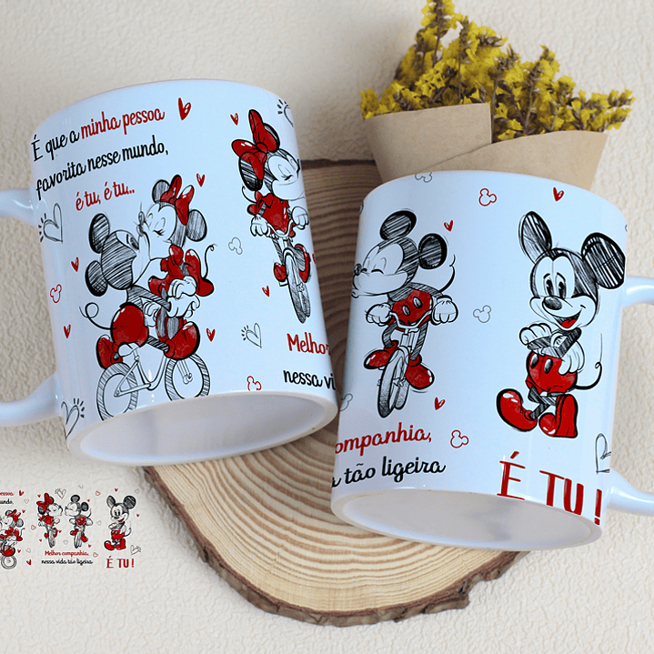 4 Artes para Caneca Dia dos Namorados Musical Arquivo Editável 3