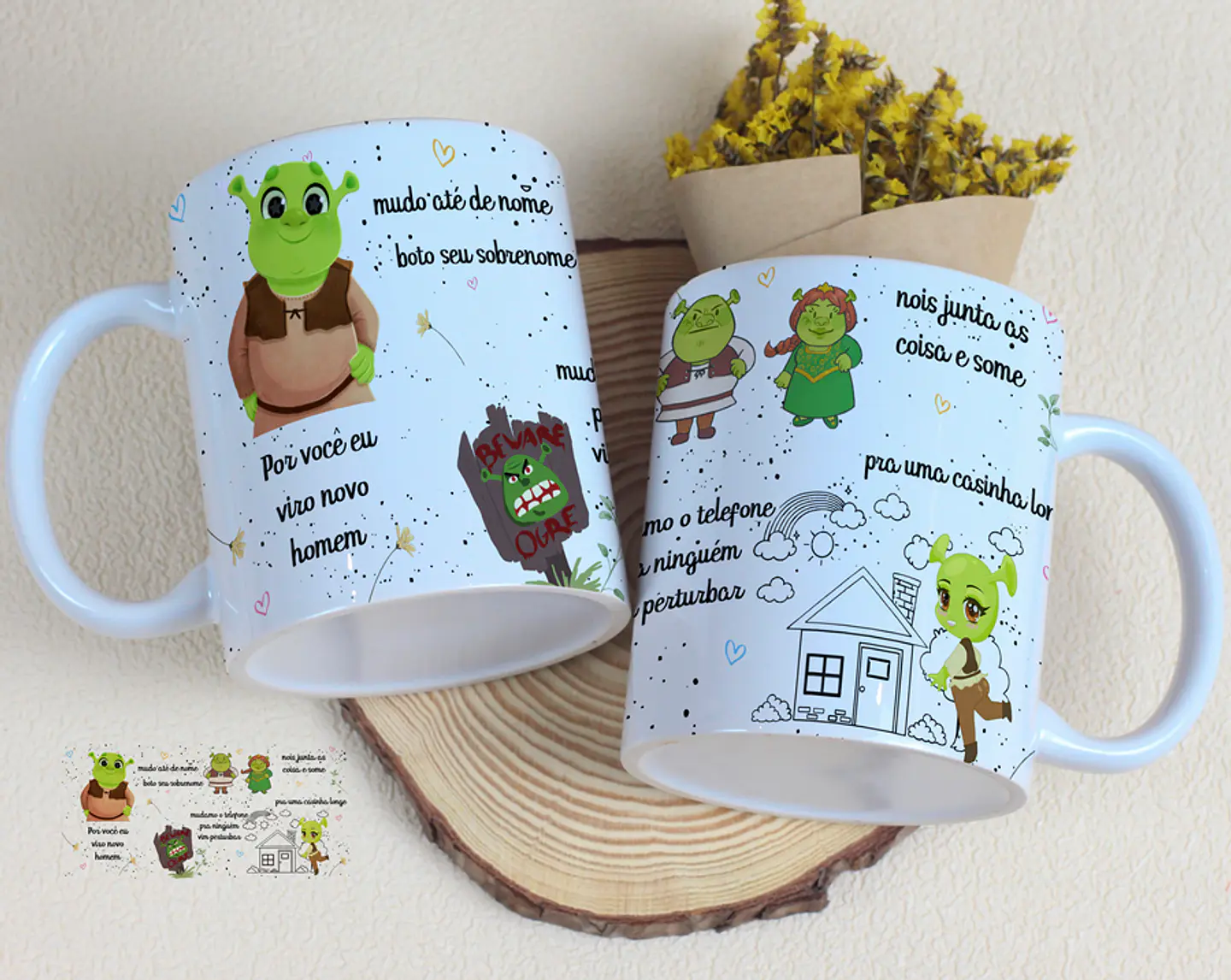 4 Artes para Caneca Dia dos Namorados Musical Arquivo Editável 4