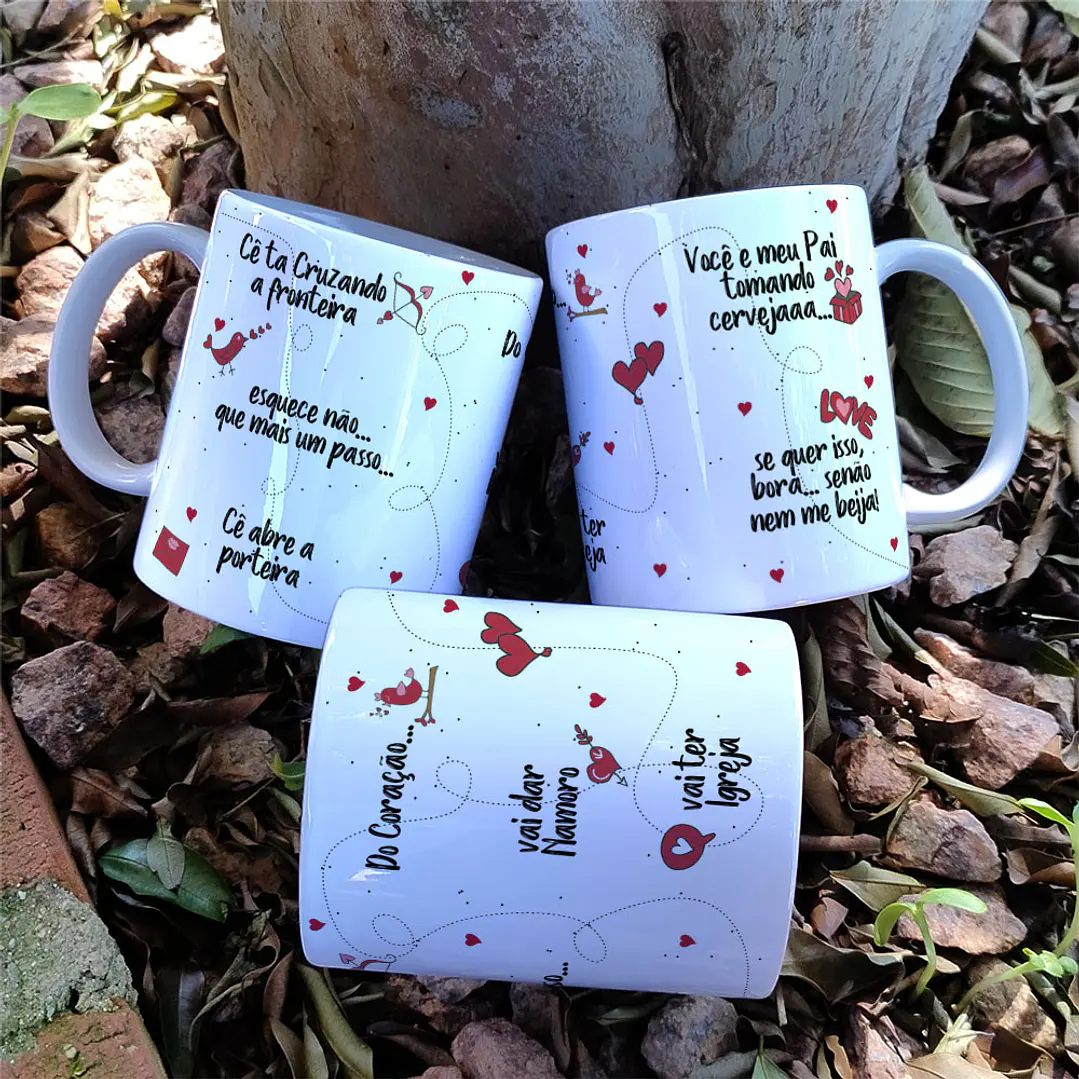 6 Artes para Caneca Dia dos Namorados Flork Minimalista Arquivo Editável 5