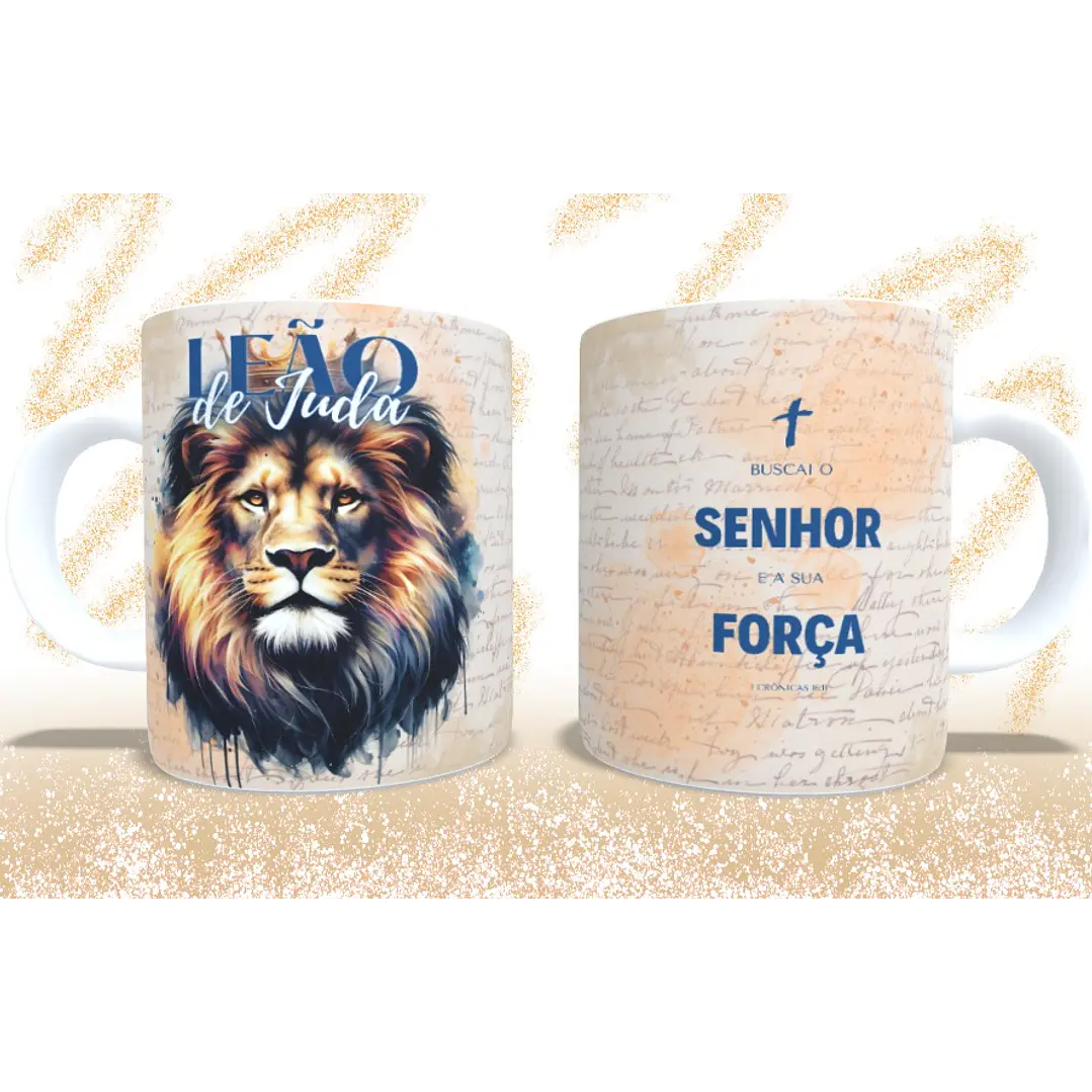 5 Artes para Caneca Leão de Juda Arquivo em Jpg 6