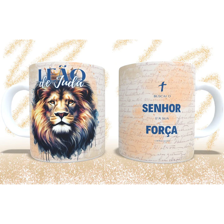 5 Artes para Caneca Leão de Juda Arquivo em Jpg 6
