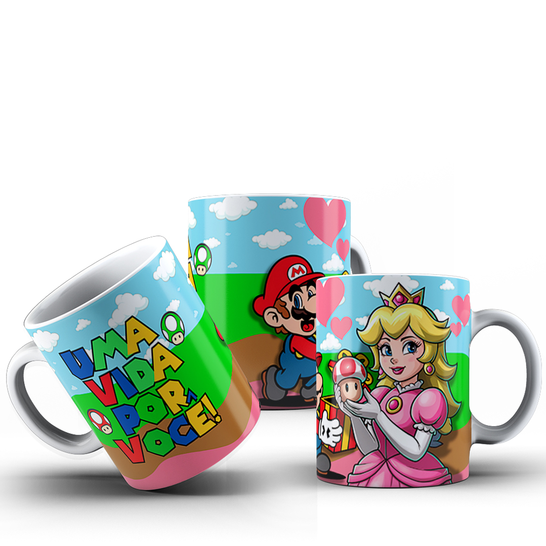 10 Artes para Caneca Super Mario Lover Dia dos Namorados Arquivo em Jpg  4