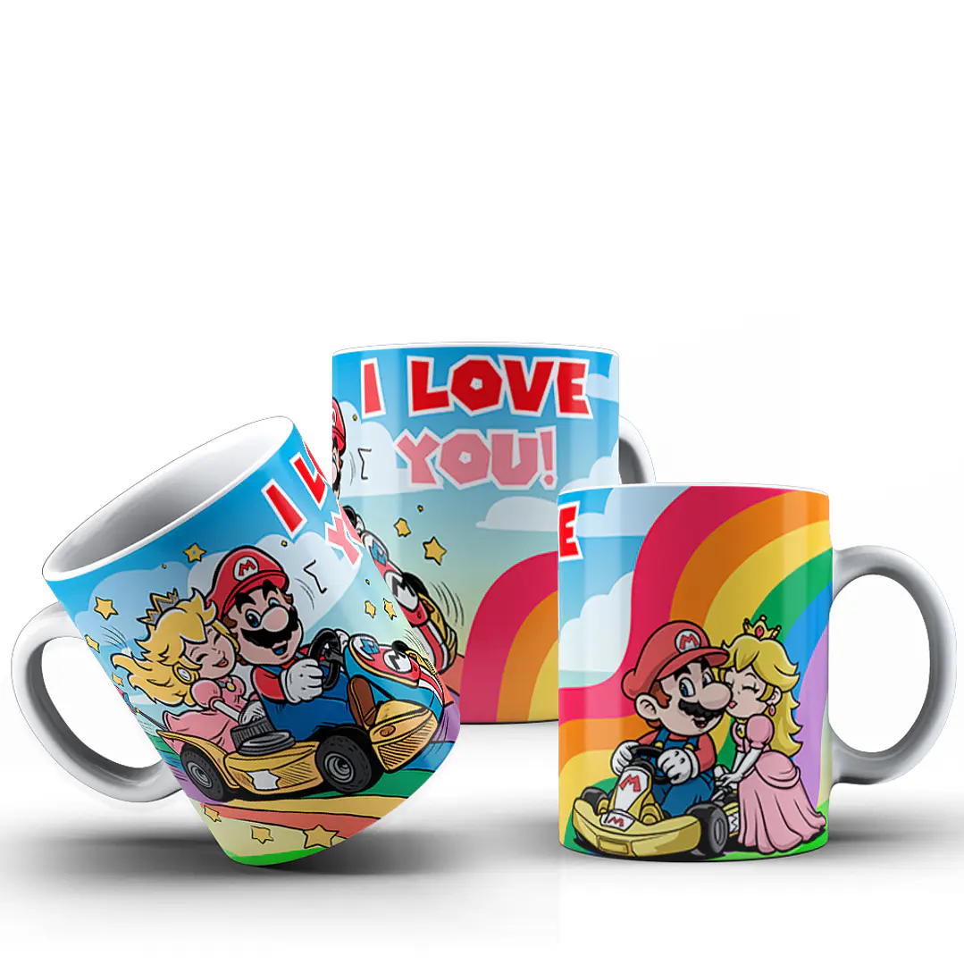 10 Artes para Caneca Super Mario Lover Dia dos Namorados Arquivo em Jpg  8