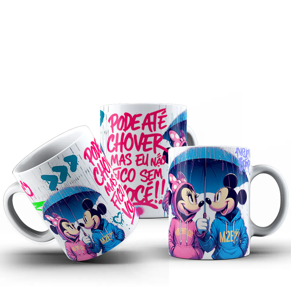11 Artes para Caneca Mickey e Minnie Dia dos Namorados Arquivo em Jpg 7