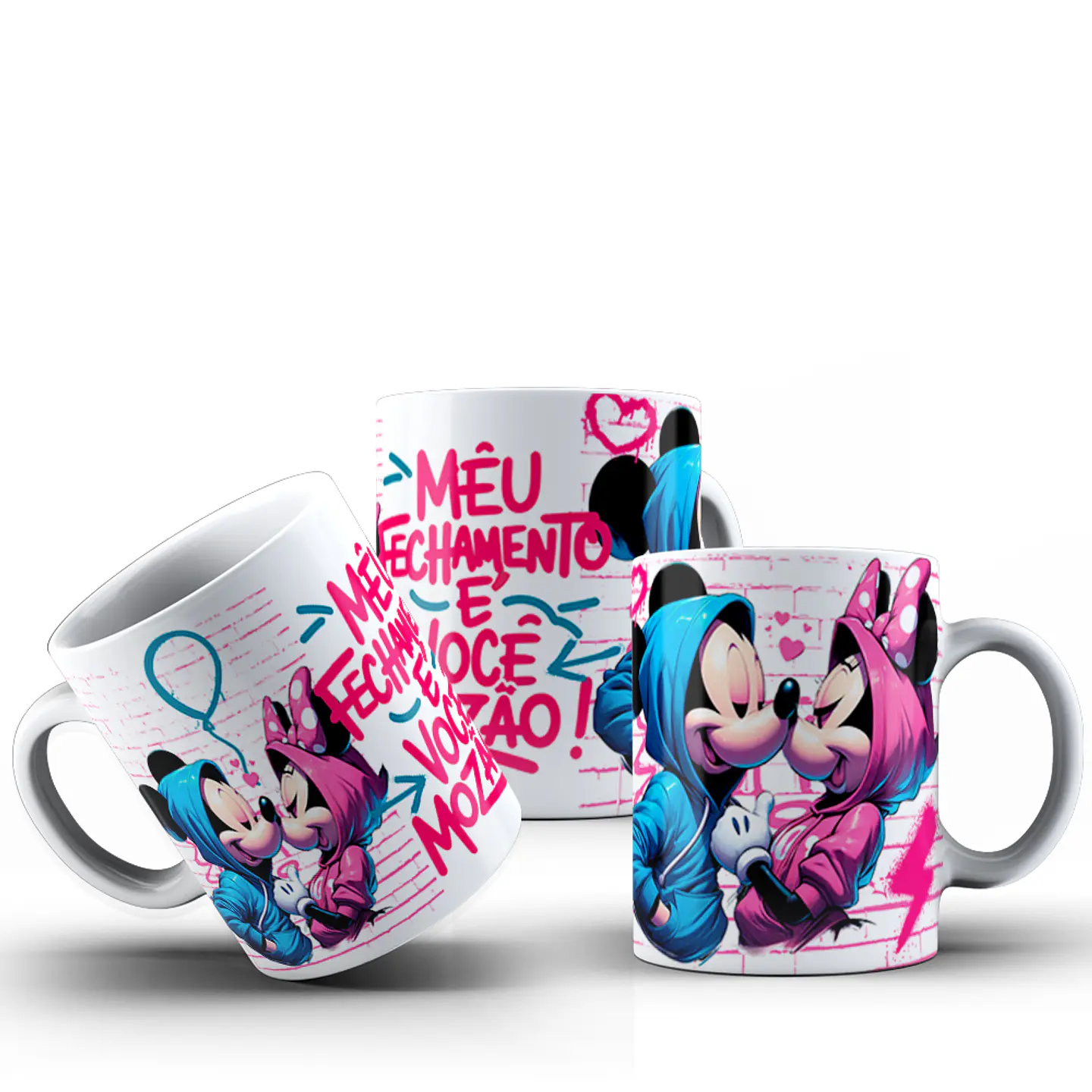 11 Artes para Caneca Mickey e Minnie Dia dos Namorados Arquivo em Jpg 11